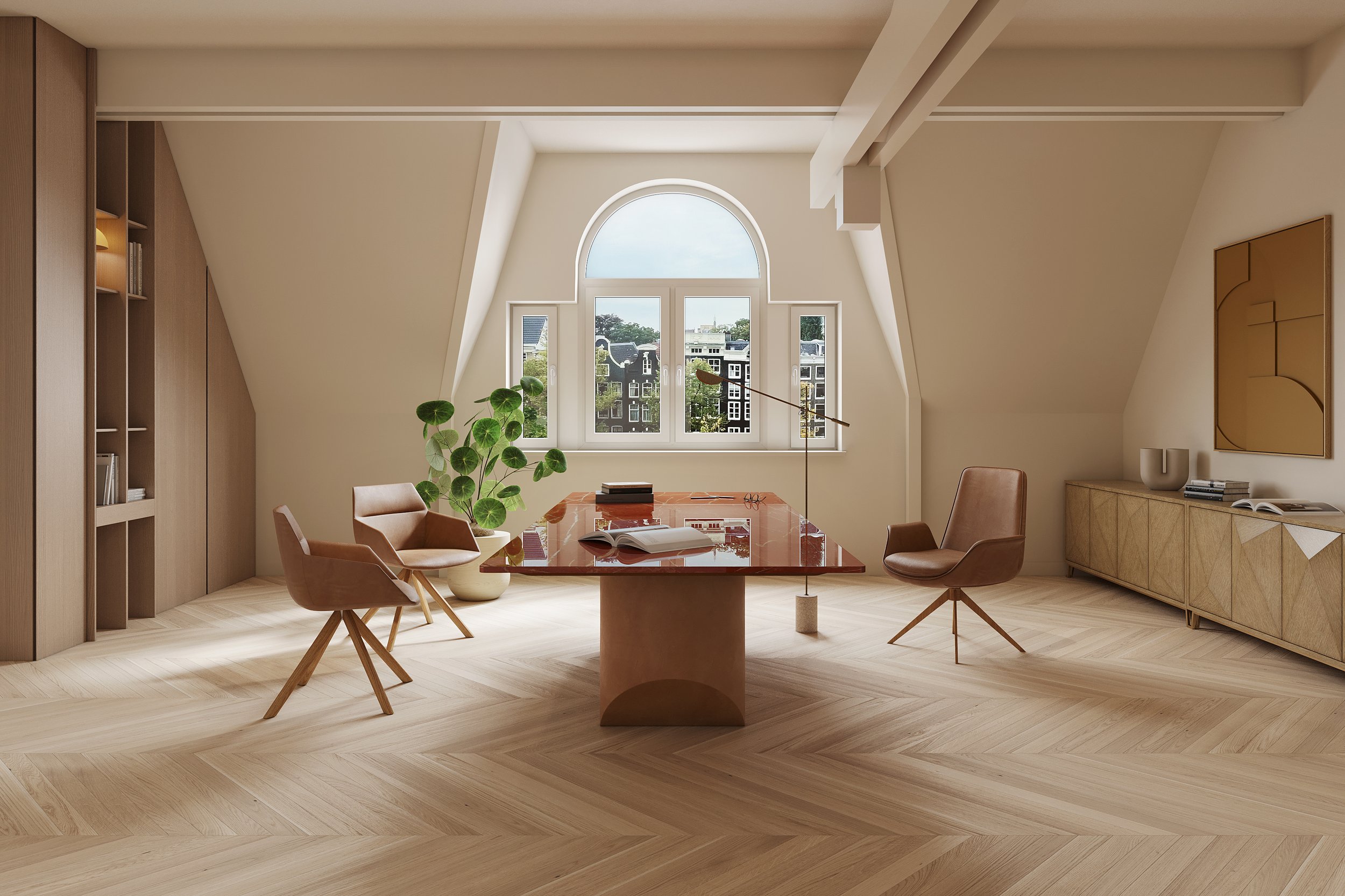 Office Keizersgracht — office visualization Amsterdam